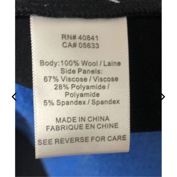 Icelandic Design Royal Blue and Black  Wool Vest - Size L - Picture 5 of 6